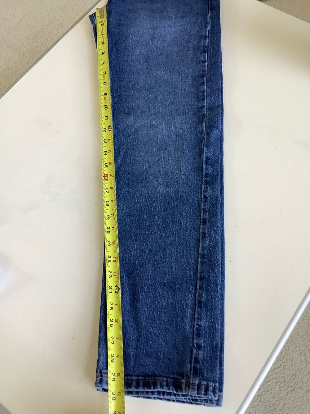 Levi's 505 Regular Fit Straight Leg Jeans 30x32 - Classic Navy - Picture 8 of 8